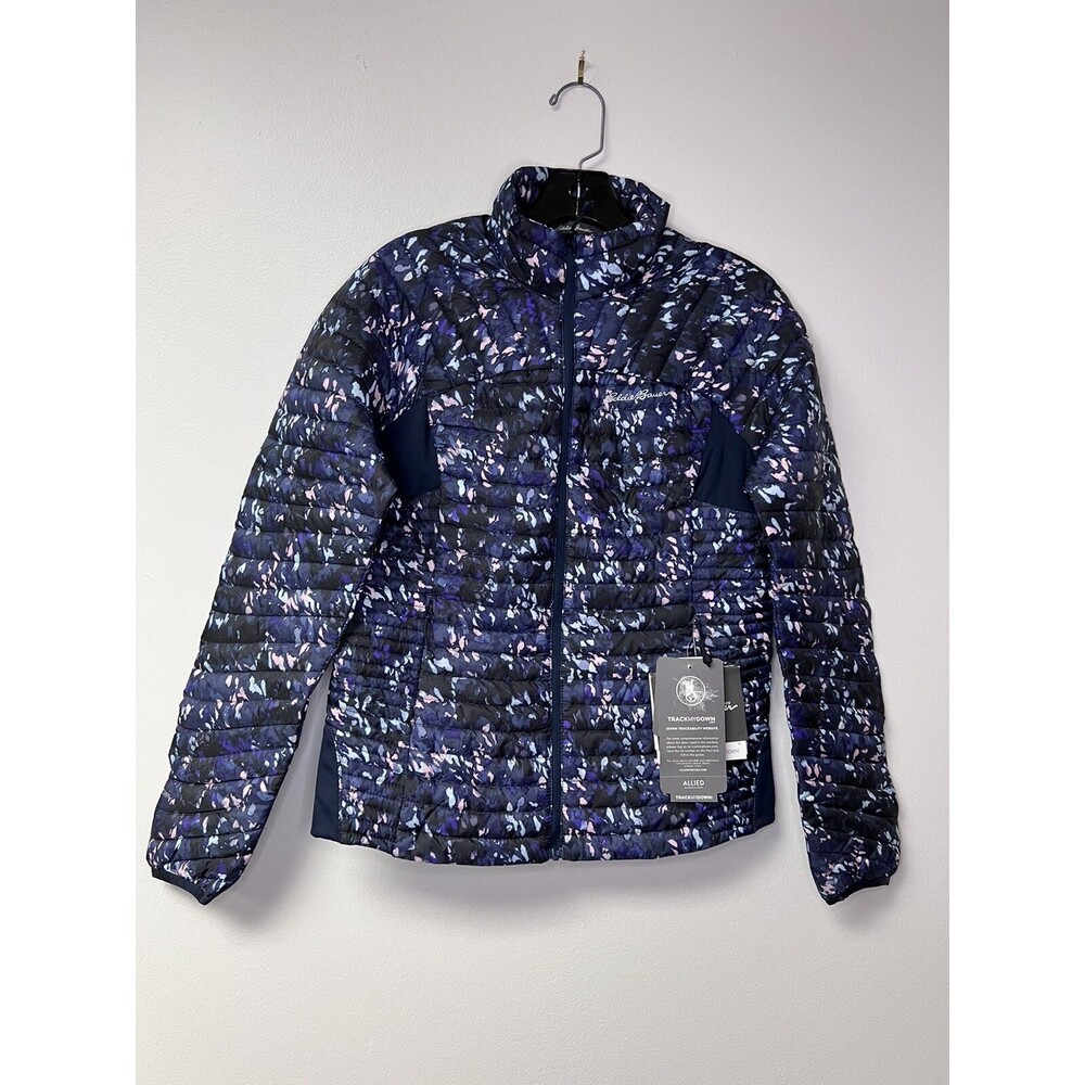NWT Eddie Bauer Women’s Microtherm Stormdown First Ascent Jacket SM Purple Blue